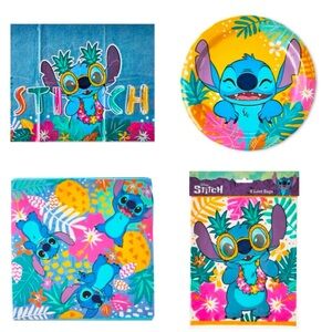 #1 - Stitch 626 Birthday Party Plates/Napkins/Table Cloth/Favor Bags/Favors